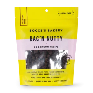 Bocce's Bakery Every Day Bac'n Nutty Training Bites Dog Treats