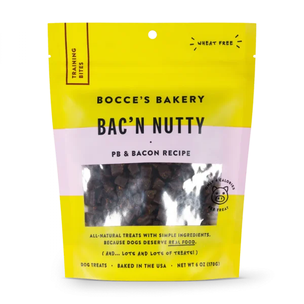Bocce's Bakery Every Day Bac'n Nutty Training Bites Dog Treats