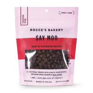 Bocce's Bakery Every Day Say Moooo Training Bites Treats