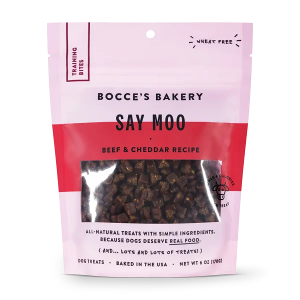 Bocce's Bakery Every Day Say Moooo Training Bites Treats
